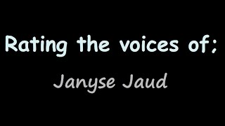 Rating the Voices of Janyse Jaud [upl. by Solenne]