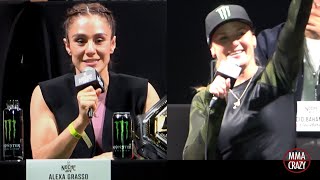 Alexa Grasso vs Valentina Shevchenko 3 Press Conference Highlights UFC 306 [upl. by Zeb]