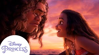 Maui Teaches Moana How To Sail  Disney Princess [upl. by Candra]