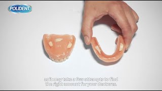 How do I use a denture adhesive cream [upl. by Tobiah]