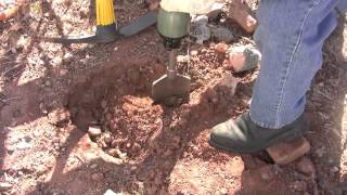 Rocky Clay Soil A Jackhammer Makes for Faster Planting [upl. by Iain708]