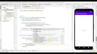 How to add save a new contact in phone directly from your App  Android Studio code [upl. by Stricklan121]