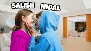 Salish amp Nidal FORGOT To Stop Recording THEY KISSED [upl. by Alleras450]