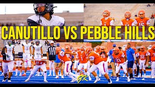 TEXAS FOOTBALL  PEBBLE HILLS VS CANUTILLO  FRESHMAN [upl. by Kired]