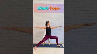 Chair Yoga Warrior 2 for Stability and Strength 🧘‍♀️🪑 [upl. by Seymour986]