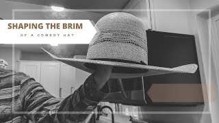 How to Shape a Cowboy Hat Brim [upl. by Iahs]