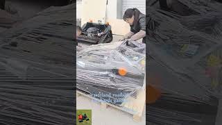 Where to buy Vigorun VTLM800 remote operated rubber track mowing machine online lawnmowerrobot [upl. by Ressay281]