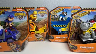 Paw Patrol Toys Unboxing  Rubble and Crew Vehicles  Mix Wheeler Rubble and Charger  ASMR [upl. by Skelton]