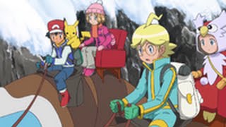 Review Pokemon XY Ep 82 Eng Dub Mountain Climb [upl. by Ackler288]