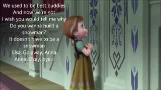 Do You Want to Build a Snowman w lyrics From Disneys quotFrozenquot [upl. by Unhsiv]