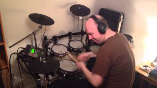 A Flock Of Seagulls  Space Age Love Song Roland TD12 Drum Cover [upl. by Evangelina]