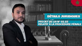 Détails Juridiques  Projet de loi n° 0323 relatif à la procédure pénale [upl. by Artek974]