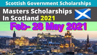 Scottish Government Scholarship  Study Masters in Scotland 2021  Funded [upl. by Paske]