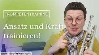 Ansatz und Kraft trainieren  Gemeinsames Trompetentraining  Besser Trompete spielen 🎺 [upl. by Belier]