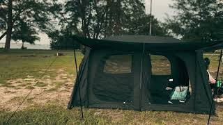 camping pantai serasa  vidalido vicore mini auto kemah camping [upl. by Rior]