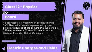 Fig represents a crystal unit of cesium chloride CsCl The cesium atoms represented by open ci [upl. by Artenak]