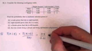 Conditional Probability  Example 1 [upl. by Portwine]