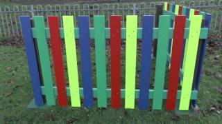 Recycled Plastic Multicoloured Fencing [upl. by Eelloh]