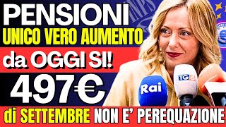 🔴 497 👉 UNICO AUMENTO RITIRABILE DA SUBITO PENSIONI INVALIDI in arrivo a SETTEMBRE 💰 [upl. by Eetsud621]