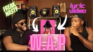 Cardi B  WAP feat Megan Thee Stallion Official Lyric Video FUNNY REACTION [upl. by Belamy67]