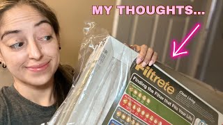 Filtrete 20x25x1 Air Filter MPR 300 MERV 5 Clean Living Basic Dust 3Month Pleated 1Inch Review [upl. by Nawud]