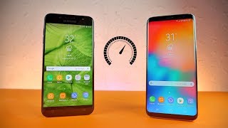 Samsung Galaxy C8 vs Galaxy S8  Speed Test 4K [upl. by Neetsyrk688]