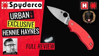 🇺🇸 Spyderco Urban Lightweight  EDC  Heinnie Haynes  UNBOXING  Review  HH  UK Legal  FRN [upl. by Solrak]