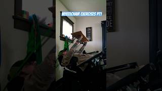 Quadriplegic Wheelchair Exercises PT1  Tower Of Power spinalcordinjury wheelchairlife [upl. by Sheng]