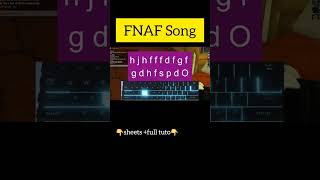 FNAF VERY EASY Roblox Virtual Piano Tutorial [upl. by Bergquist]