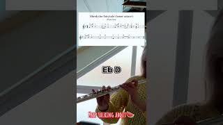 Fairytale theme song from Shrek flute tutorial  Lower octave sheet music [upl. by Ahsahs]