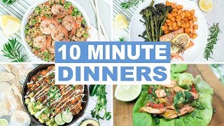 EASY 10 Minute Dinner Recipes  Healthy Dinner Ideas  Keto and Paleo Recipes [upl. by Oliy548]