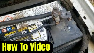 How To Charge Dual Batteries In A Diesel Truck And Replace Batteries Terminals [upl. by Nyladgam]