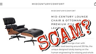 Is MidCenturyComfortcom Eames Replica Lounge Chairs a Scam [upl. by Tosch]