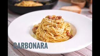 卡邦尼意粉輕易做Creamy SpaghettiHow to Make Classic Carbonara奶油培根義大利麵 [upl. by Diet]