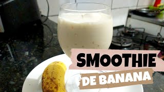 COMO FAZER SMOOTHIE DE BANANA CONGELADA FIT  DICA PARA CAFÉ SAUDÁVEL 02 INGREDIENTES [upl. by Timmi]