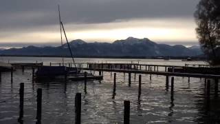 Chiemsee mit Alpen Panorama am morgen [upl. by Llehcam]