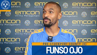 PRESTOCKPORT COUNTY  Funso Ojo interview [upl. by Biancha]