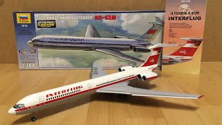 Assembly  Zvezda 1144 scale Iljushin IL62M Interflug  Zocker J [upl. by Cleodal]