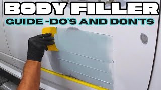 BODY FILLER BONDO TIPS and TECHNIQUES for PRO results [upl. by Campbell]