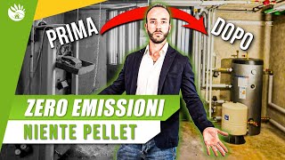 Pompe di Calore in CASCATA per eliminare una Caldaia a Pellet da 40 kW [upl. by Nido]