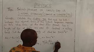 Solved Problem on Safety GapLinear Expansion Change in Length in Linear Expansivity [upl. by Eaned]