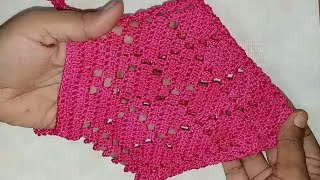 কুশিকাটার গা মাজনী। How to crochet body scrub।।crochet loofa।।কুরুশের গা ঘষা।bath pauf।। [upl. by Noivad]