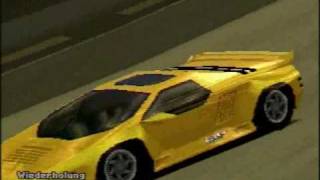 yellow VECTOR W8 in GT2 race Playstation [upl. by Pammi]