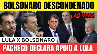 BOLSONARO PODE SER DESCONDENADO RODRIGO PACHECO DECLARA APOIO A LULA PARA 2026 [upl. by Nomrac349]