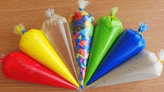 Making Crunchy Slime with Piping Bags 75 [upl. by Waterer]