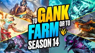 How To Jungle In Season 14 To GANK Or To FARM [upl. by Alyakam]