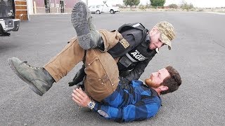 BLACK BELT PUTS ME IN AN ARM BAR WHILE IN CUFFS [upl. by Gilbart435]