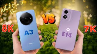 Redmi A3 Vs Motorola E14  Full Comparison motoe14 redmia3 [upl. by Afirahs]