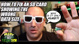 How to fix an SD card showing the wrong data size [upl. by Seda]