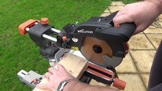 The Evolution R210SMS Sliding Mitre Saw Review [upl. by Yrrek]